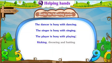 Std : 5 | English | Unit : 5 Helping Hands | Activity 1(A)