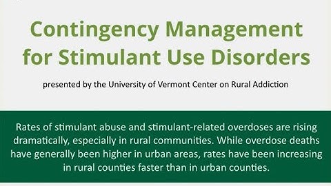 Contingency Management Provider Training Video, Non-Interactive