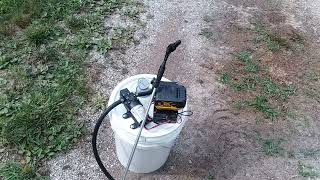 DIY cordless sprayer using 20V Dewalt battery