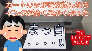 【修理】エプソンのプリンタのインクが全く出なくなったときの直し方／１００均で直す／洗浄カートリッジでは直らない／エプソン／ＥＰＳＯＮ／ＰＸ－０４９Ａ／