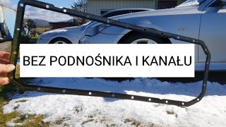 BMW E60 USZCZELKA MISKI OLEJOWEJ WYMIANA E38 E39 E65 JAK ODKRĘCIĆ SANKI UNIEŚĆ SILNIK M54 N52 N53