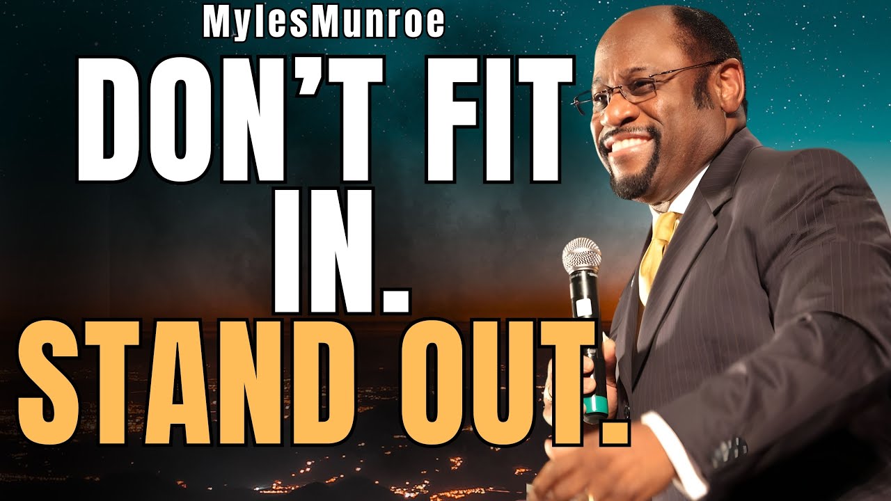 Stop Conforming: The COST of Fitting In & the POWER of Standing Out | Myles Munroe