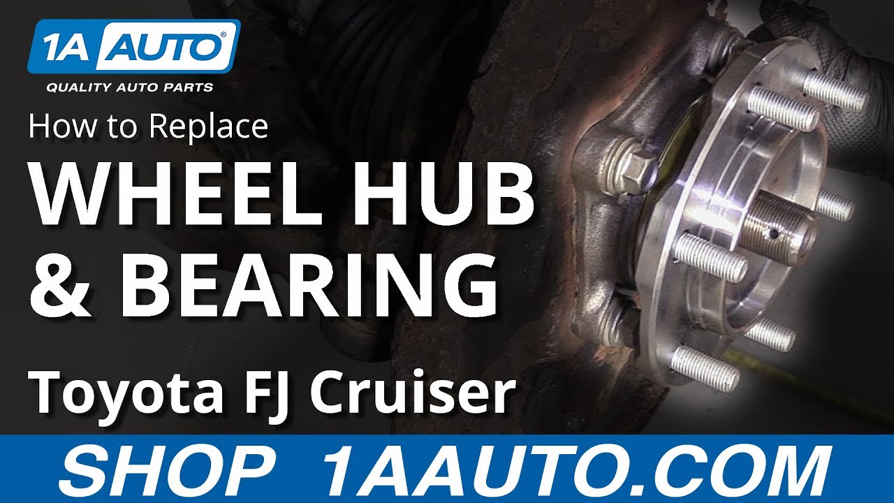 How To Replace Wheel Hub Bearing 07 14 Toyota Fj Cruiser Youtube