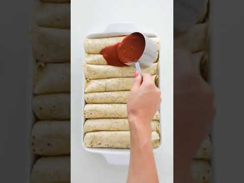Black Bean Cheesy Enchiladas vegetarian shorts