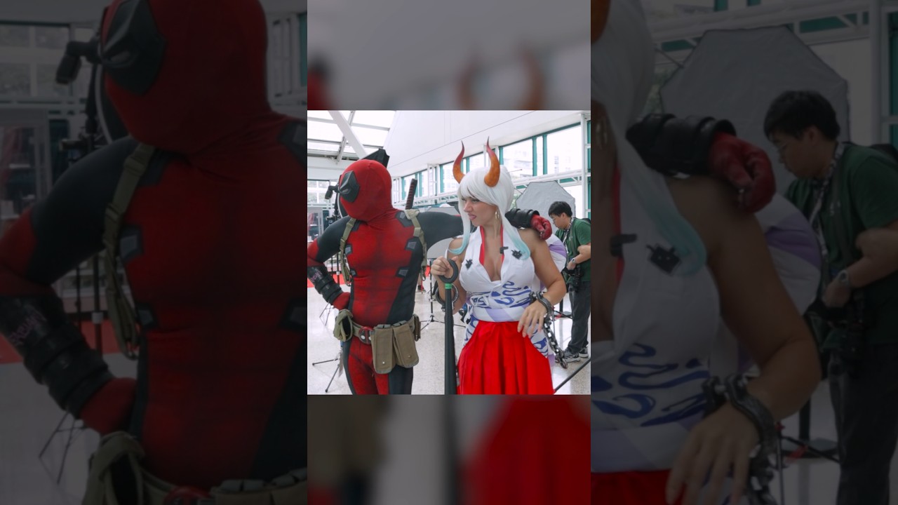 Sorry Deadpool, you're not Yamato's type 😭 #deadpool #onepiece #cosplay