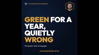 The Databricks pipeline that ran green for a year and was wrong the whole time