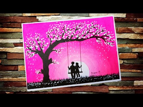 Romantis😍 cara menggambar sepasang pasangan kekasih (menggunakan krayon)