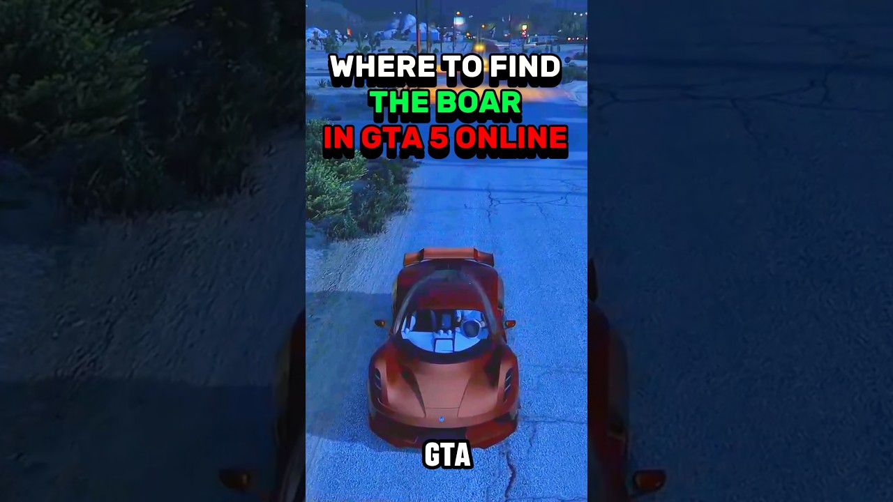 Where To Find Boar In GTA 5 Online Best Spawn Locations Gta Gta5 