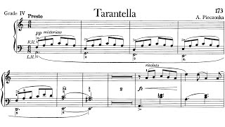 Miniatura del video "Piano Pieces for Children Grade 4 No.10 Pieczonka Tarantella (P.173) Sheet Music"