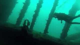 Lembeh Wreck Indo With Two Fish Divers