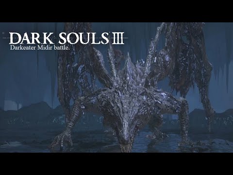 Fighting Darkeater Midir in Dark souls 3. The ringed city DLC - YouTube