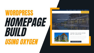 Oxygen Builder - Homepage Build (For Beginners)