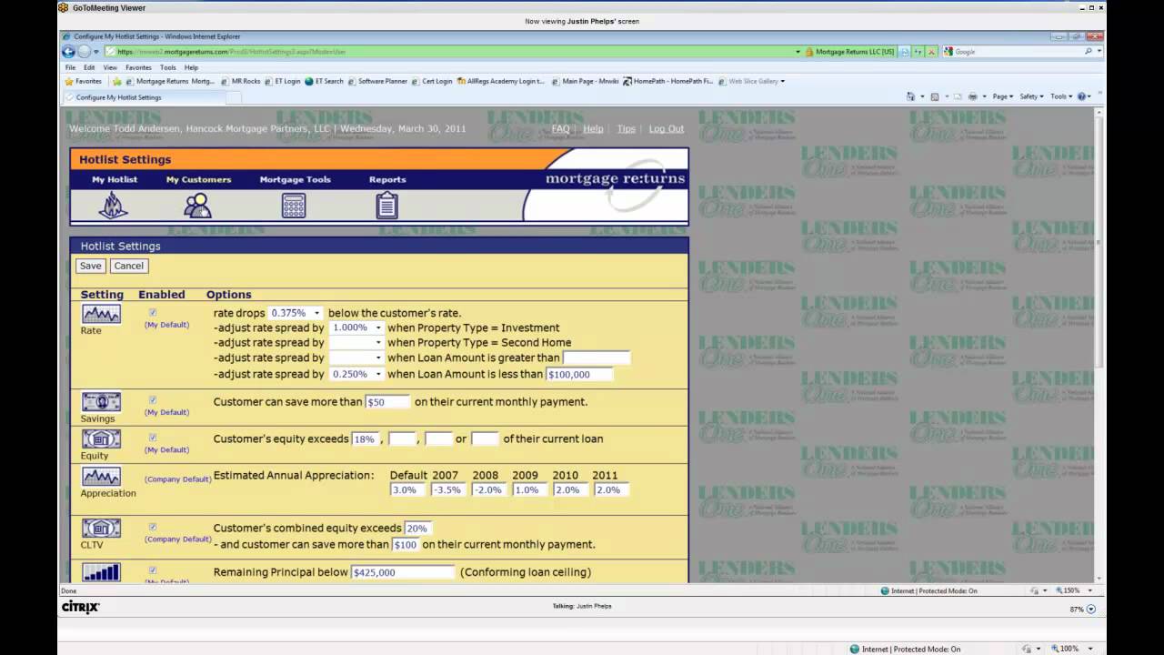 Mortgage Returns - Overview - Part 6