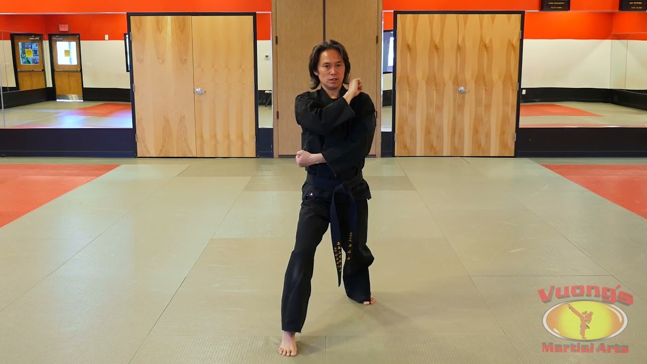 Vuong's Martial Arts Belt Test Video Series Forward Stance High Block YouTube