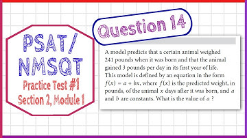 PSAT / NMSQT Question 14 from  Practice Test 1 Section 2 Module 1