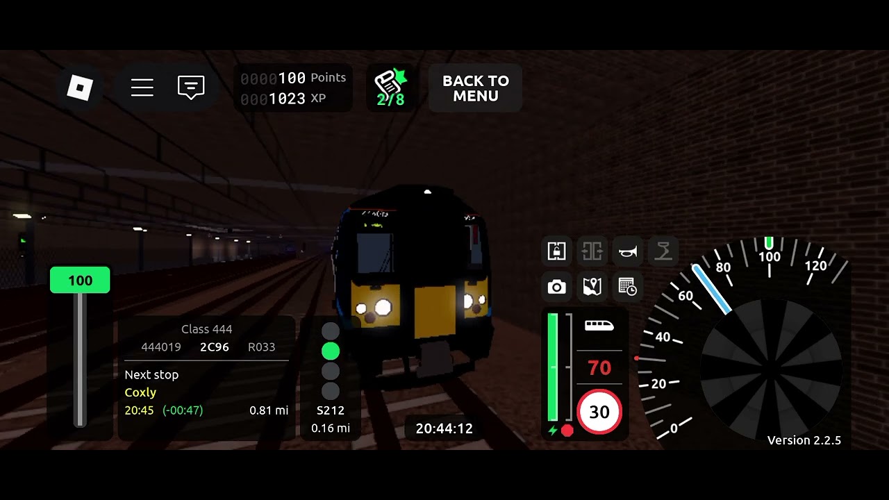 SCR Class 444 R033 from Stepford Airport Central to Beechley - YouTube