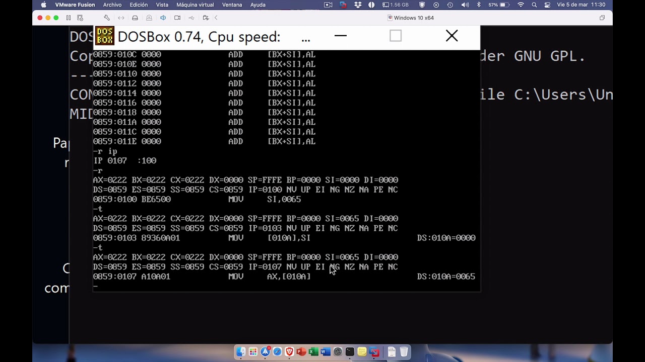 Direccionamientos en Ensamblador