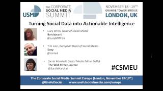 Sony, Barclaycard and WSJ on turning social data into actionable intelligence