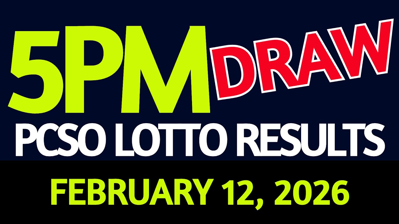 Lotto Result Today 5pm draw February 12, 2026 PCSO
