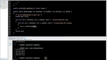 FRQ 2DArray SkyView part (b)