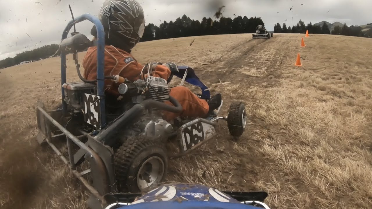 Grass Karting NZ style 200 Lifan YouTube