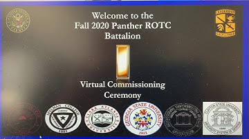 VIDEO 2. Fall 2020 Commissioning Ceremony at Georgia State University Army ROTC Panther Battalion.