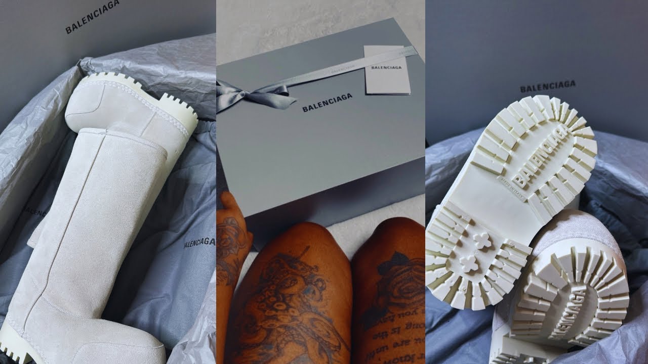 国内即発+BALENCIAGA+Alaska Fur ブーティ $294 BALENCIAGA?! | BALENCIAGA ALASKA FUR HIGH BOOT UNBOXING
