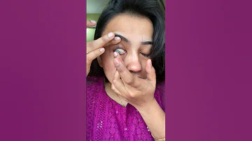 First Time Eye LENS Try👁️ 🤯😱 OMG 🤯😱😭 #shorts #trendinghacks #viralshorts #viralhacks #short #hacks