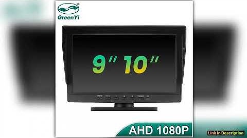 GreenYi 910 inch AHD Monitor IPS Screen 4pin Connector AV Cable For Truck Bus Vehicle RV Car Exclus