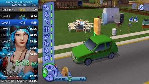 [World Record] The Sims 2 (Console) Speedrun Maxed Job% in 51m59s