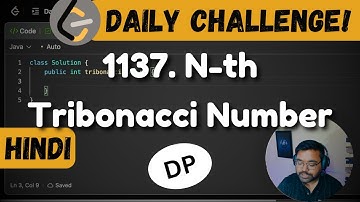 1137. N-th Tribonacci Number | leetcode daily challenge | DSA | Hindi | shashwat