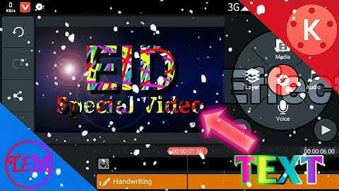 EID Special Video text Effect.kinemaster tutorial.