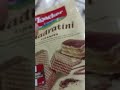 Asmr Loacker Quadratini Tiramisu/crispy wafer cubes #chocolatelover #shorts