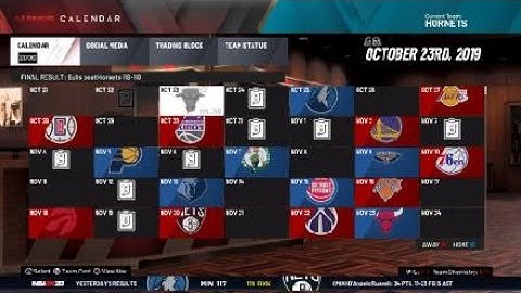 NBA 2K20 How to play MyLeague with a created player