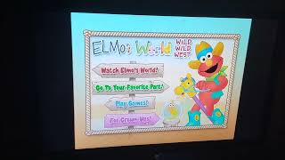 Sesame Street Elmo's world wild wild West 2001 dvd menu