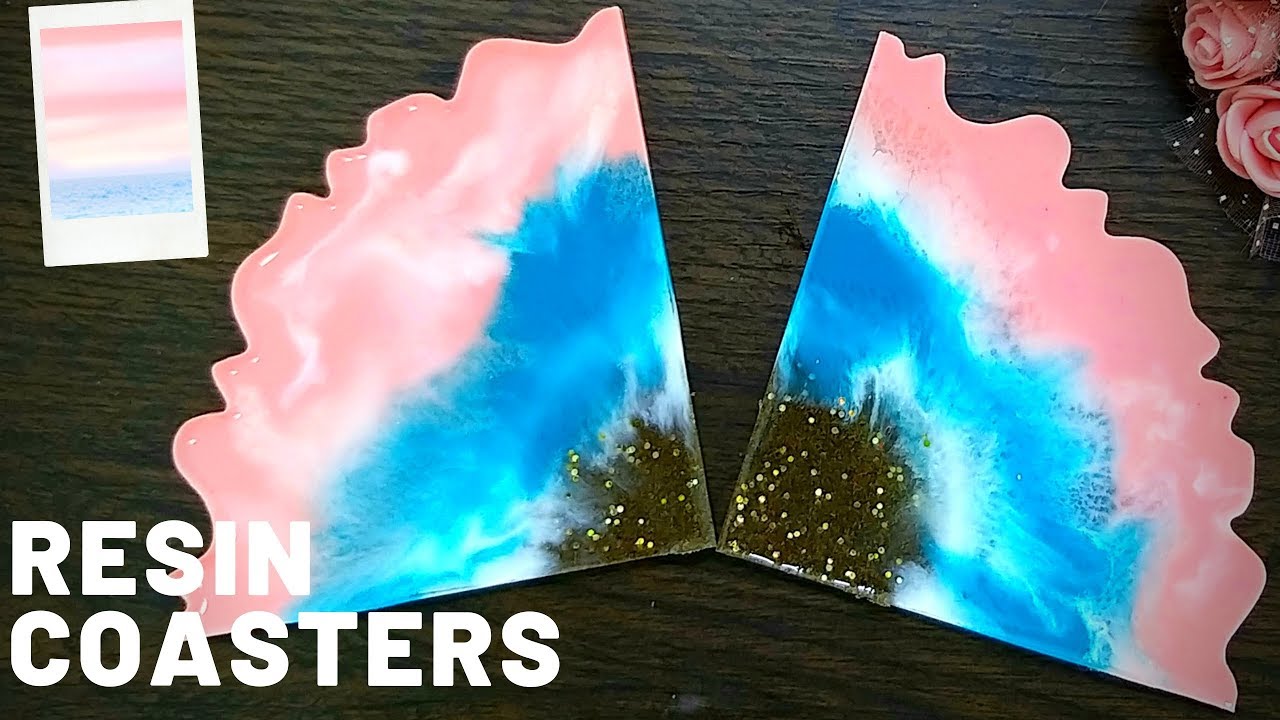 Freeform Resin Coasters Resin Art YouTube