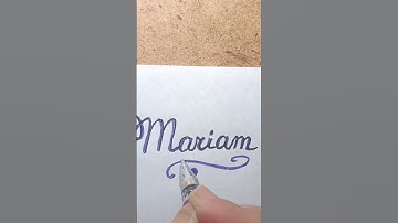 Mariam... Beautiful Names... English cursive handwriting   #shorts #handwriting #viral #cursive