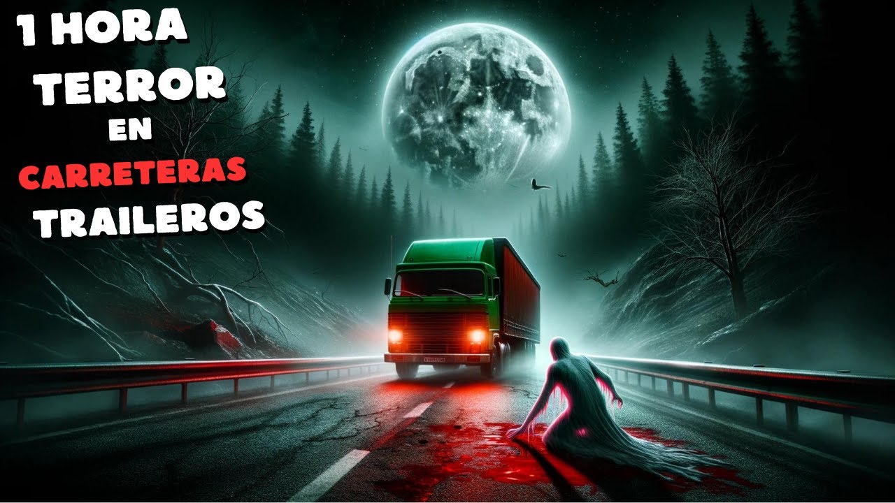 🌑🚛HISTORIAS DE TERROR EN CARRETERAS:1 Hr de Suspense con TRAILEROS en la Oscuridad🕒RELATOS DE TERROR