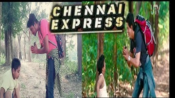 Chennai Express  RAhul tries to talk in Tamil ║ Movie funny Scene