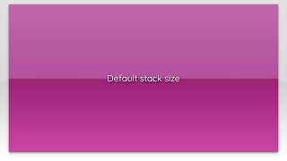 Default stack size