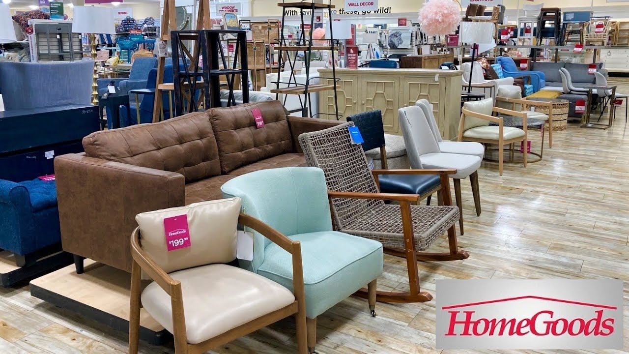 HOMEGOODS COFFEE TABLES SOFAS ARMCHAIRS CONSOLES FURNITURE SHOP WITH ME SHOPPING STORE WALK