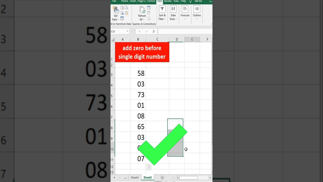 How To Add Zero Before Single Digit Number excel education How To Add Zero Before Single Digit Number excel education