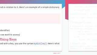 Understanding How to Print the Value of a Key in a Dictionary in Python