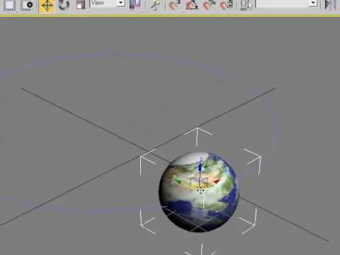 Tutorial membuat animasi  Bumi berotasi terhadap matahari  