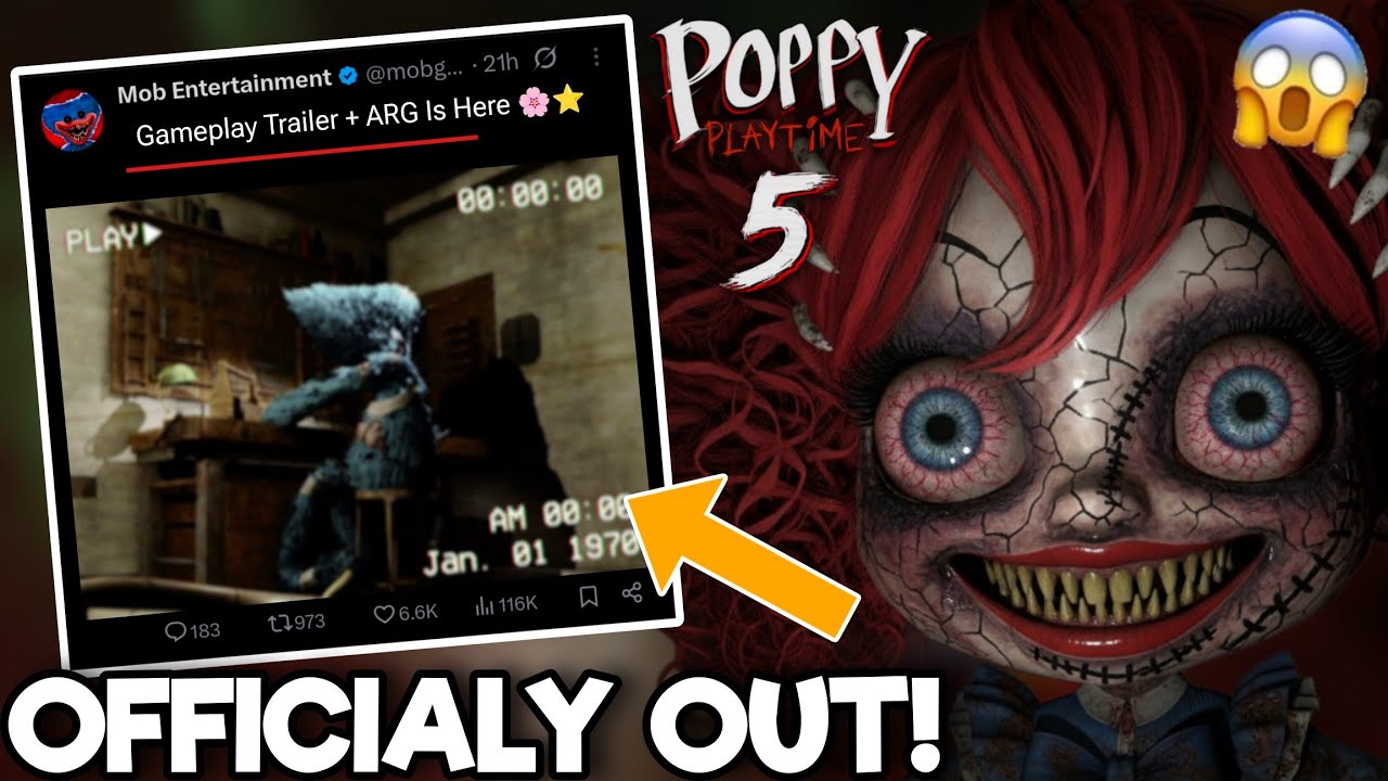 Poppy Playtime: Chapter 5 - Новый официальный геймплейный трейлер + анонс ARG⭐⭐ (Срочные новости)