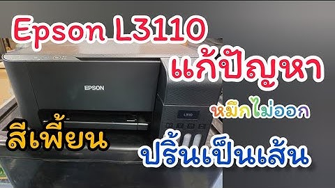 เครื่องปริ้นสีเพี้ยน epson l3110