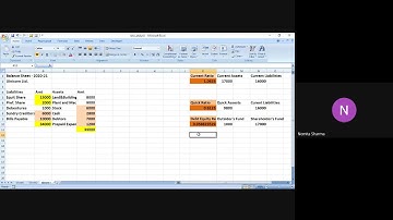 Ratio Analysis in MS-Excel - Part2
