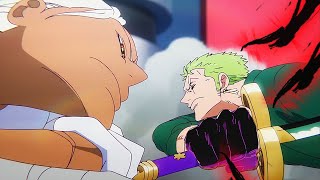 Zoro vs Mihawk seraphim | One Piece ep 1106