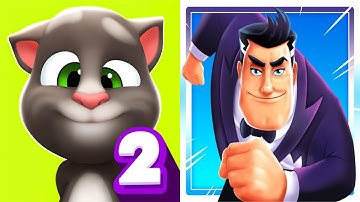Talking Tom Hero Dash VS. Agent Dash - Run Fast, Dodge Quick! Gameplay HD 2021 (Android, iOS)