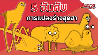 5 อันดับการแปลงร่างสุดฮาของเจค - Adventure Time